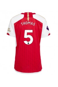 Arsenal Thomas Partey #5 Voetbaltruitje Thuis tenue Dames 2023-24 Korte Mouw